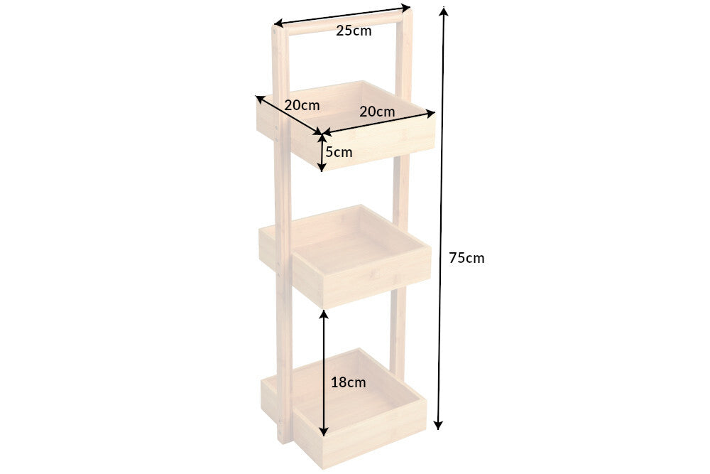 Shelf LAGOON SPA 75cm bamboo natural