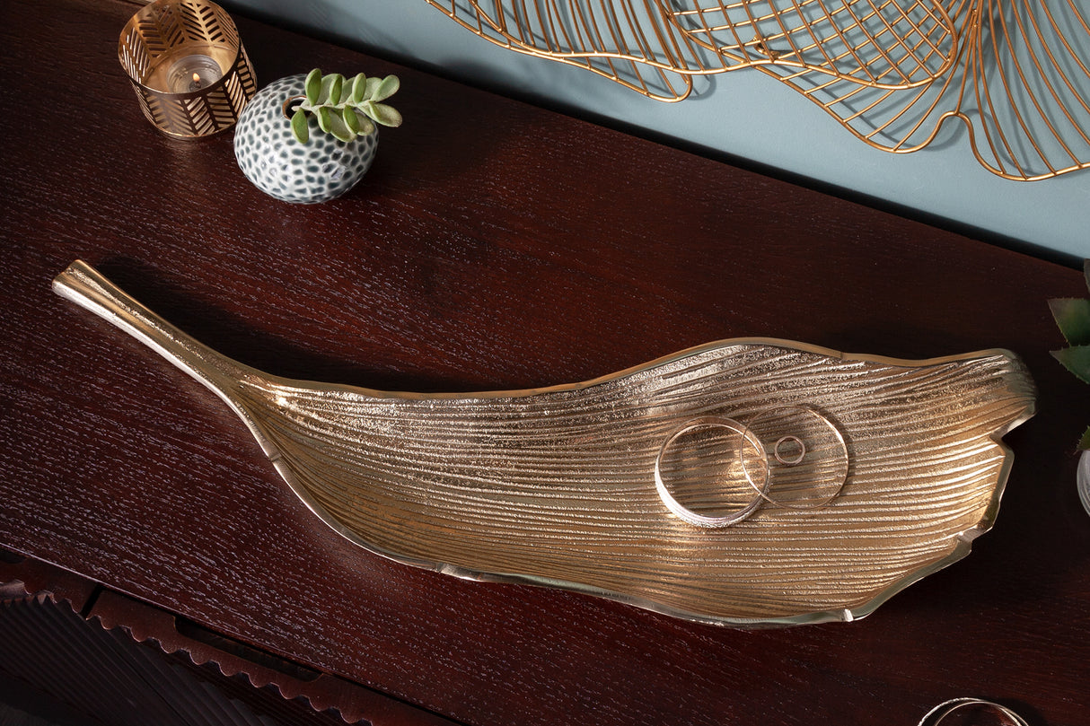 Bowl LEAF 64cm gold