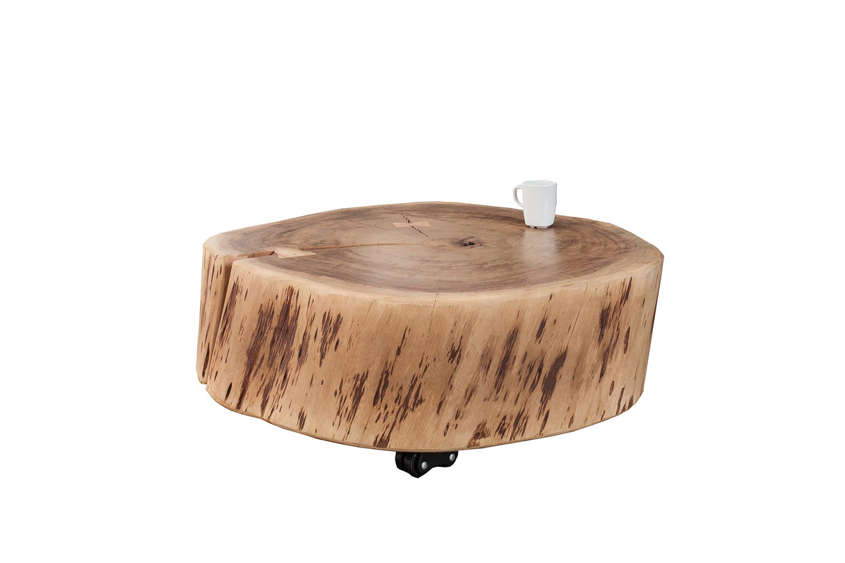 Coffee table GOA 60cm with wheels acacia wood