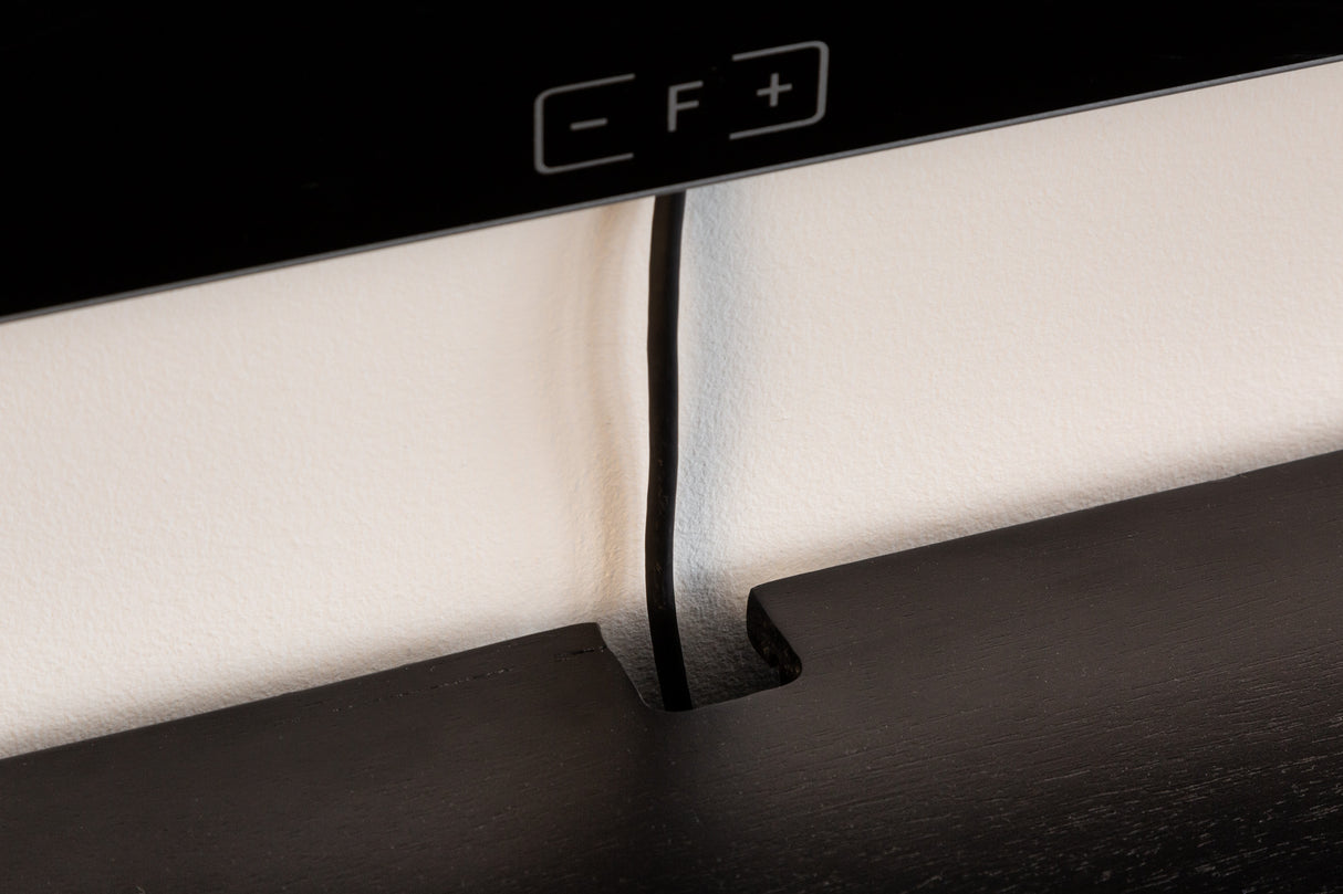 TV-Board SCORPION 160cm 3D hängend mango schwarz