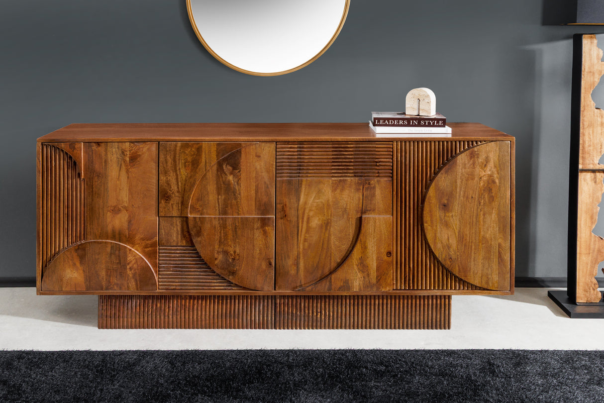 Sideboard ART DECO 170cm 3D Mangoholz braun