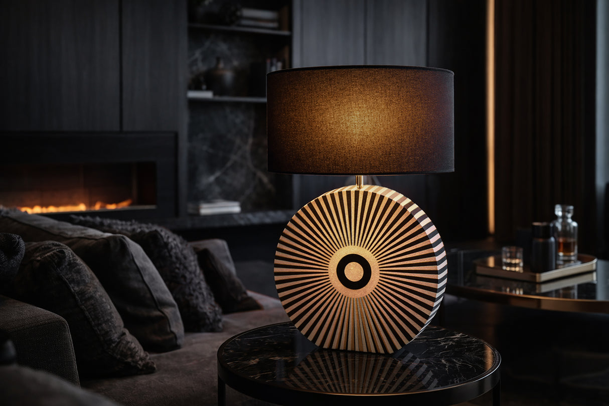 Bone Inlay Table lamp HARMONY NATURE 65cm