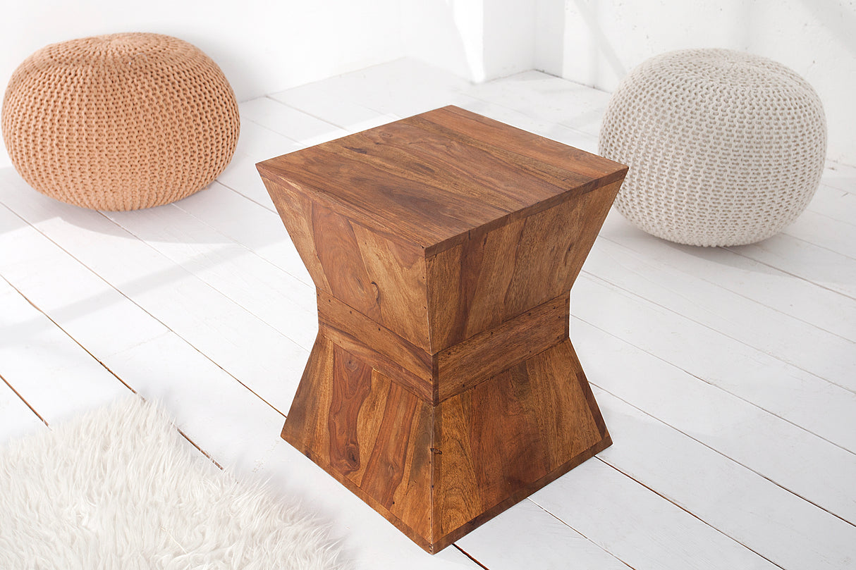 Side table PYRAMID 45cm sheesham wood