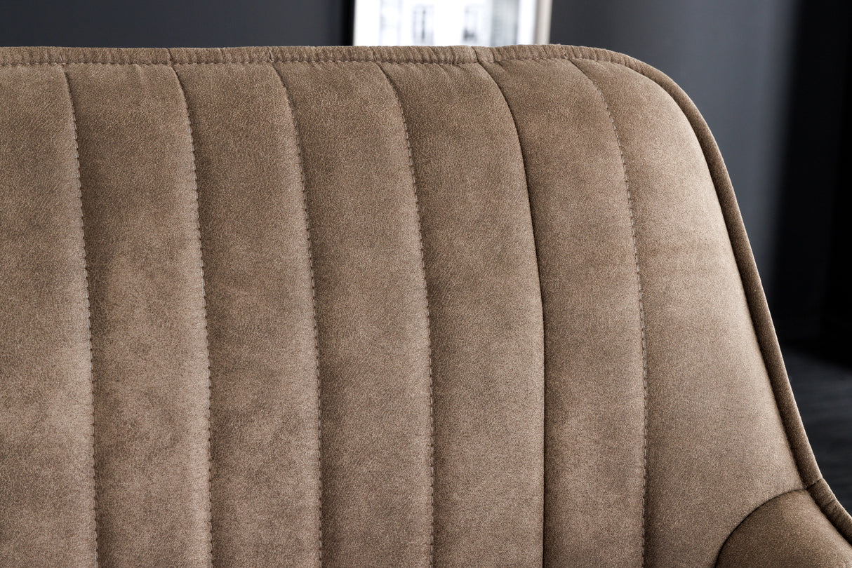Bench TURIN 160cm microfibre taupe