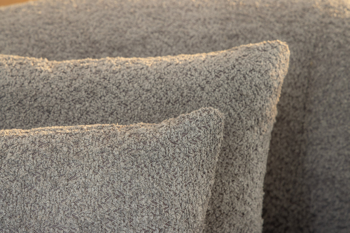 Sofa ATELIER 230cm 3-seater bouclé grey