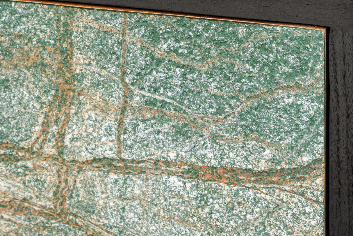 Highboard MOUNTAIN SOUL 120cm acacia natural stone look black