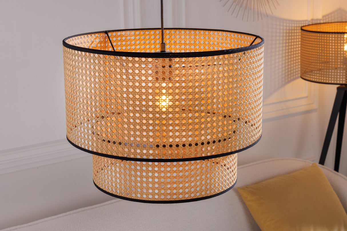 Pendant lamp WIENER GEFLECHT 45cm black edge