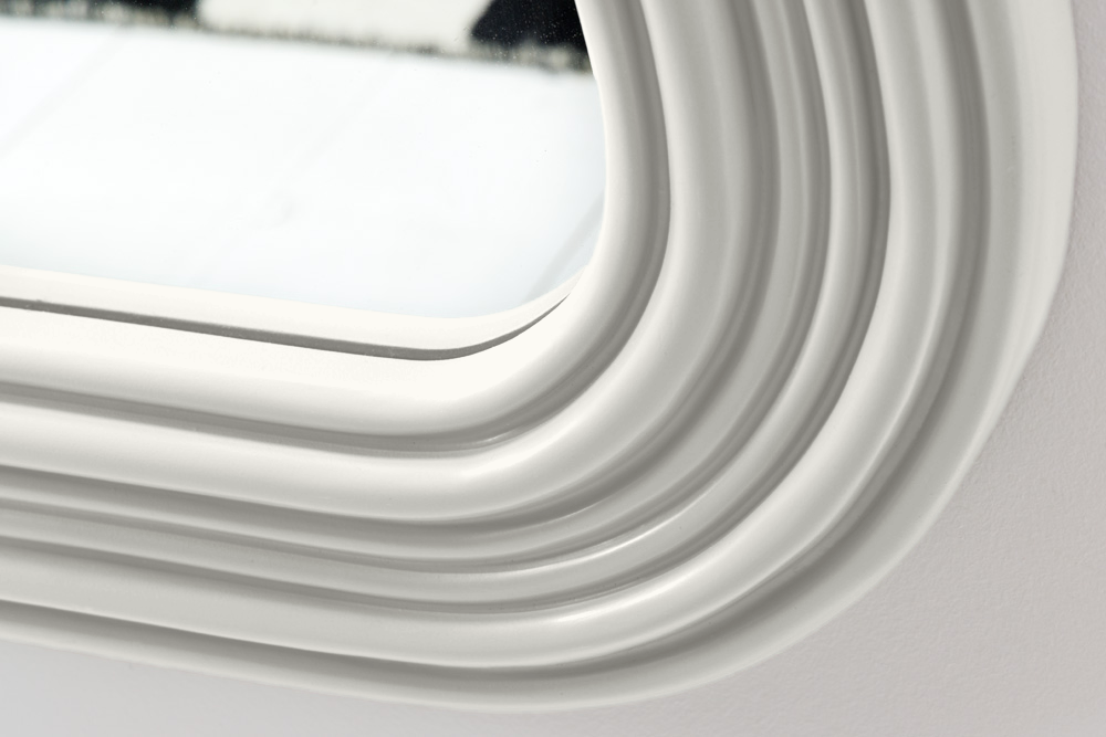 Wall mirror ALICE II 100cm white