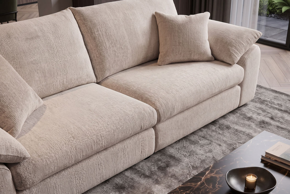 Sofa SOHO 260cm 4-seater chenille beige
