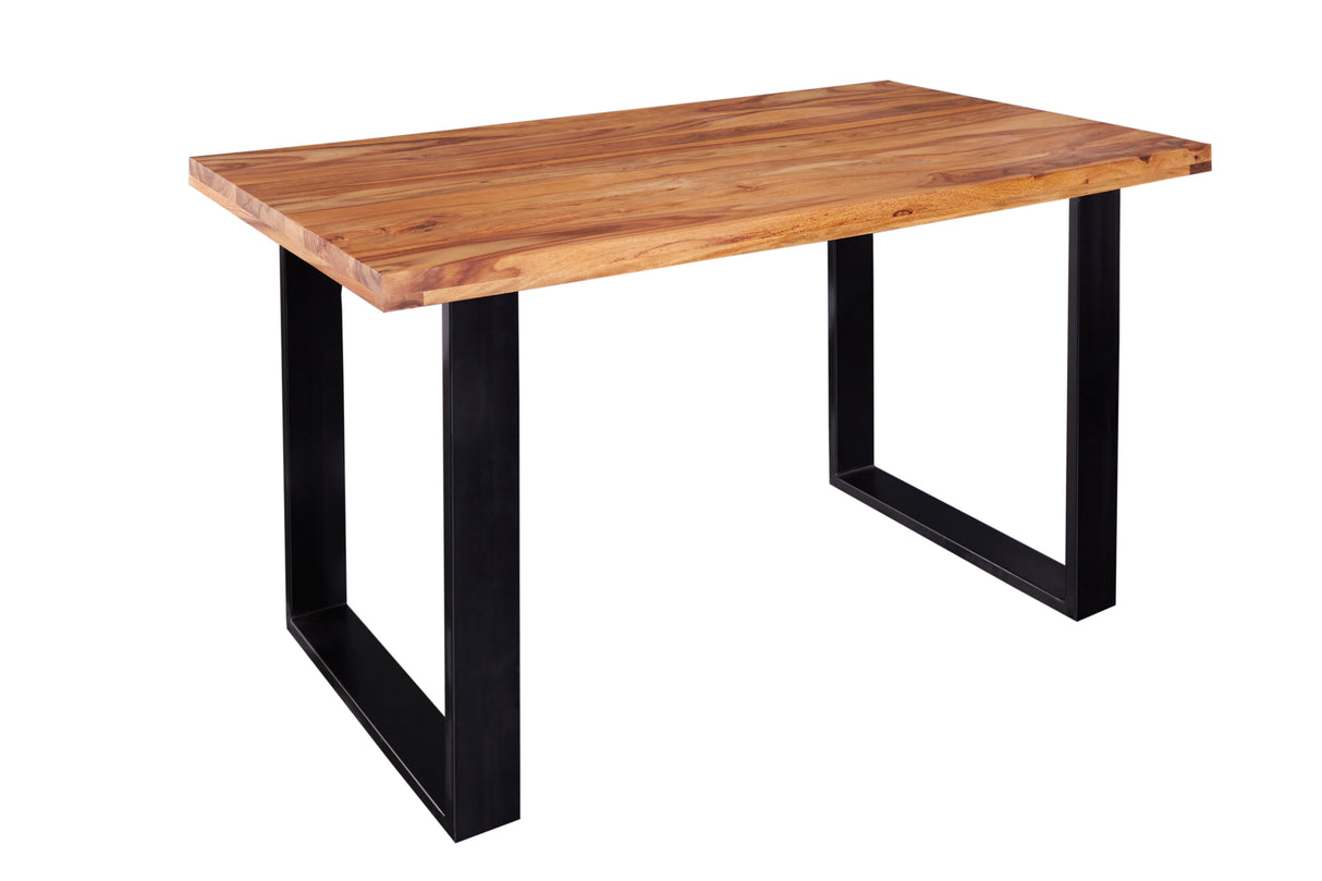 Esstisch IRON CRAFT 120cm U-Beine Sheesham Holz