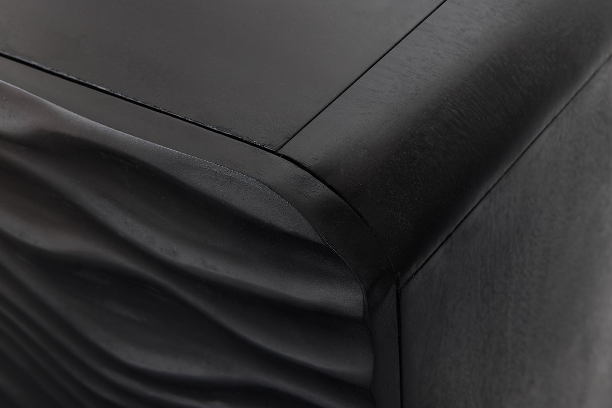 Sideboard WAVE 160cm Mangoholz schwarz