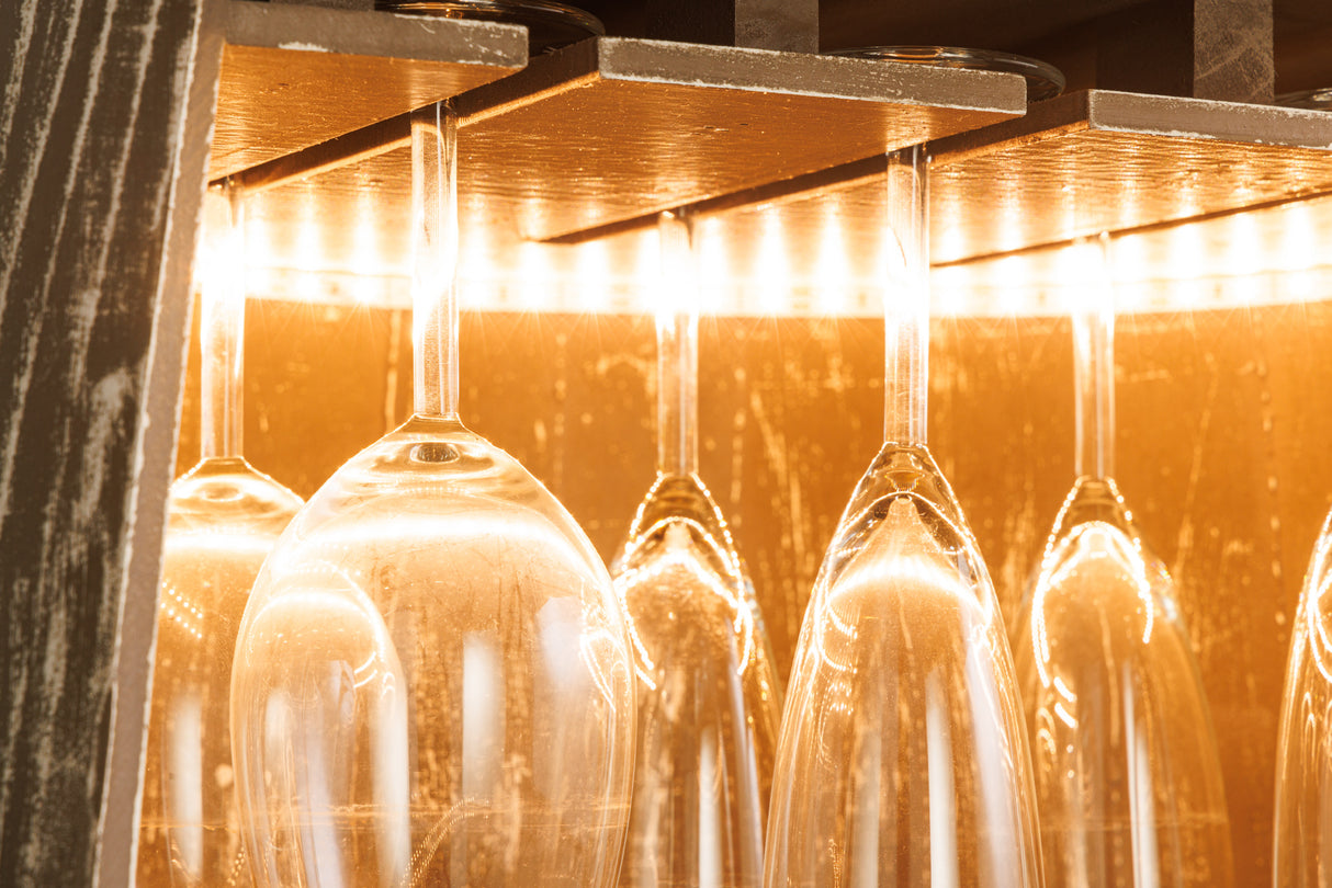 Weinregal halb BODEGA 100cm für 24 Flaschen Massivholz Tannenholz natur