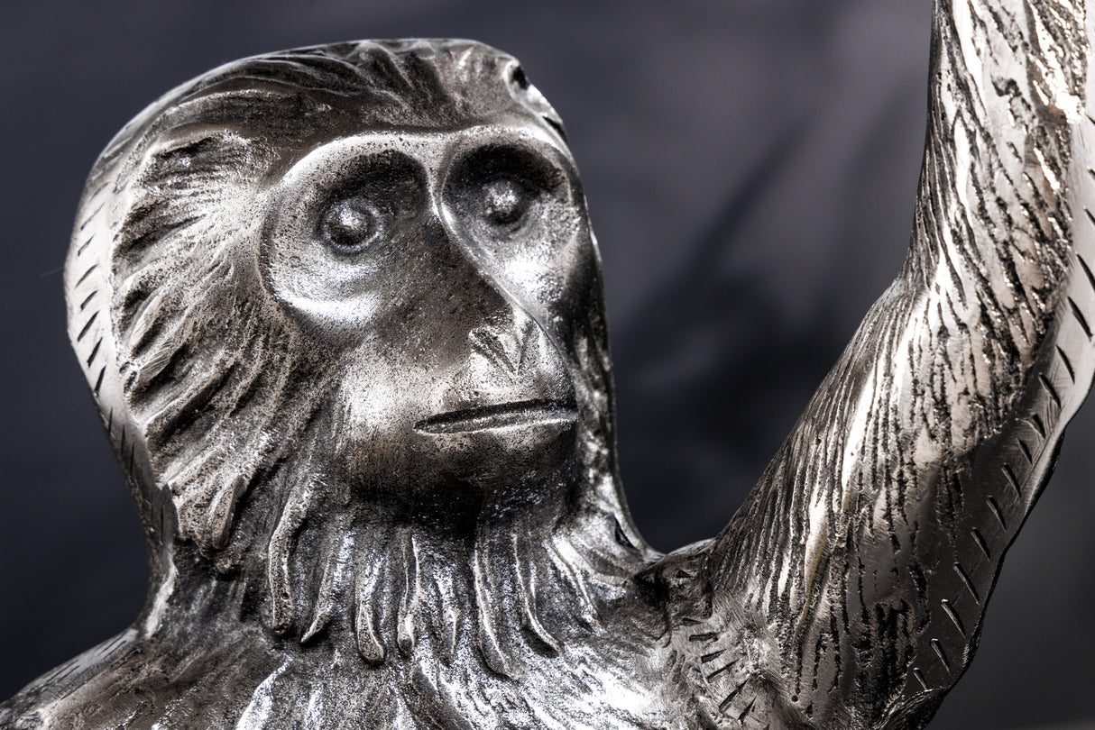 Beistelltisch WILDLIFE MONKEY 55cm silber