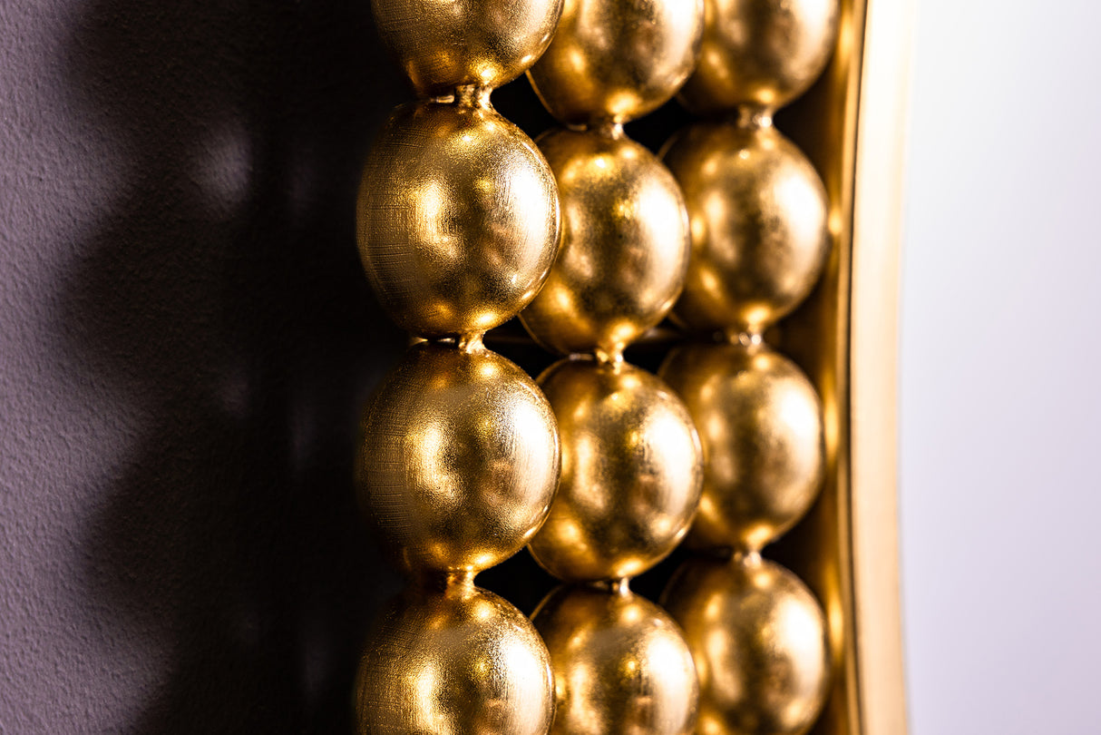 Wandspiegel PEARLS 75cm Eisen gold