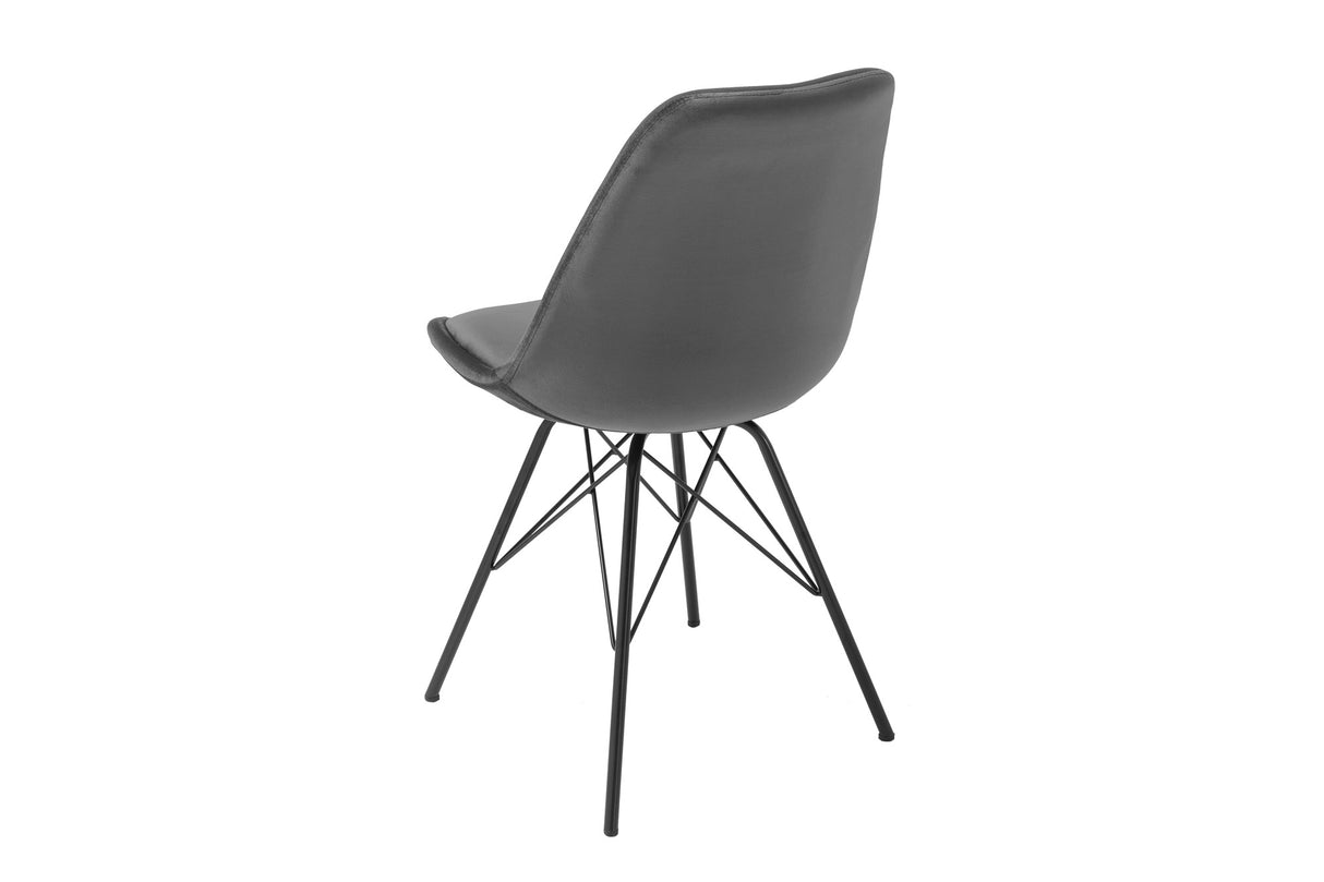 Chair SCANDINAVIA MEISTERSTÜCK velvet grey