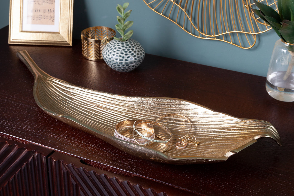 Bowl LEAF 64cm gold
