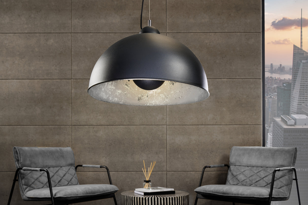 Pendant lamp STUDIO 55cm black silver