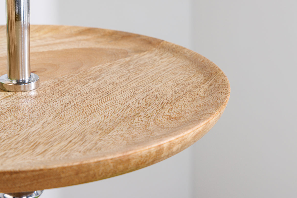 Decoration etagere PURE NATURE 70cm 3 trays mango wood