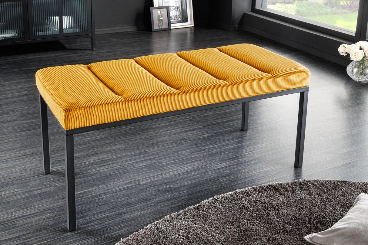 Bank BOUTIQUE 80cm Kordel senfgelb