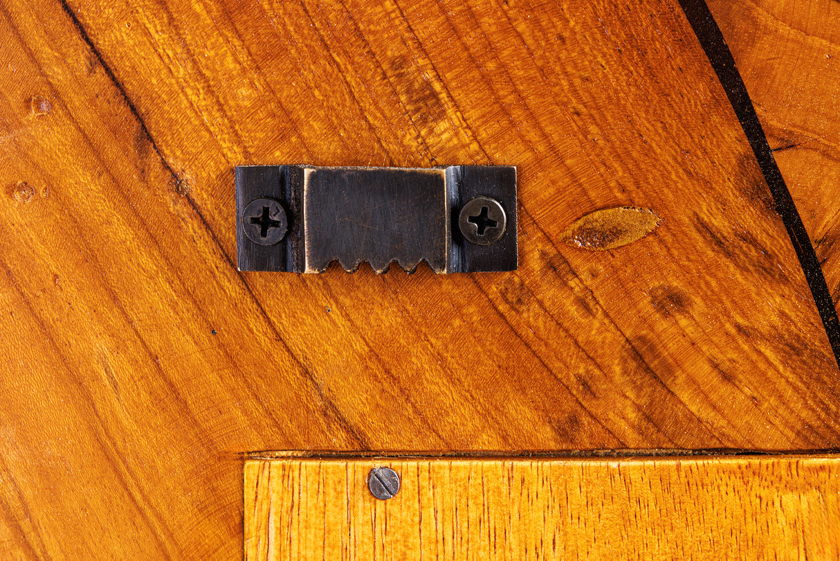 Wandspiegel MOSAIK 90cm Teakholz natur braun handgefertigt