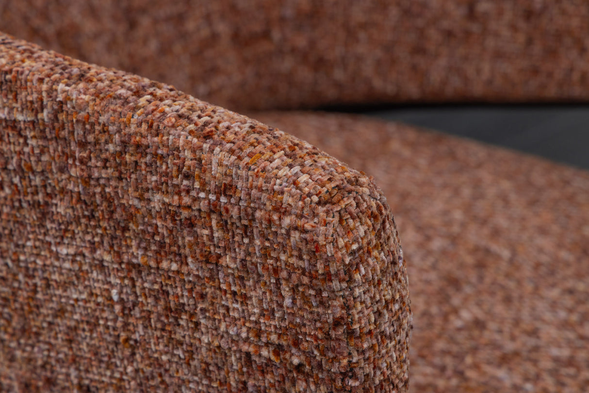 Stuhl NOBLESSE mit Armlehnen braun schwarze Beine