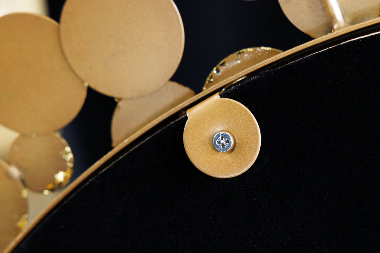 Wandspiegel COINS 80cm Antik Gold