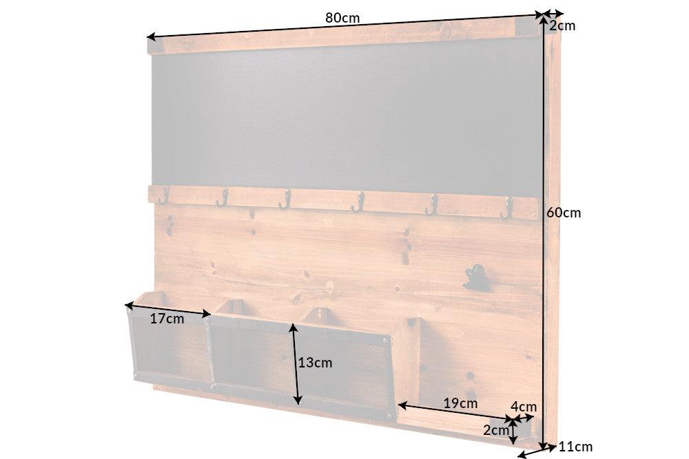 Wandboard HERITAGE 80cm Kiefernholz