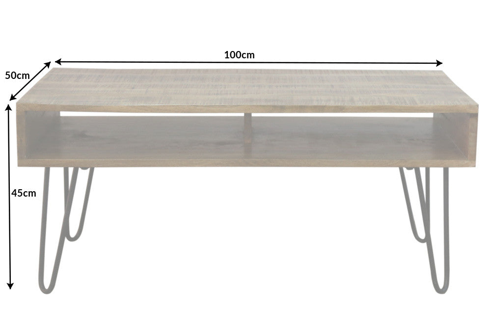 Couchtisch SCORPION 100cm Mango natur