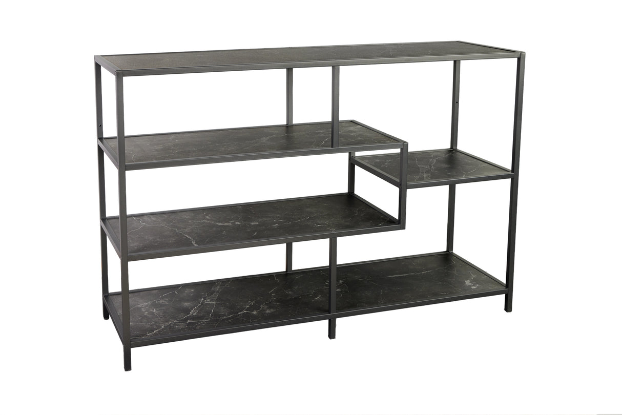 Shelf SLIM LINE 115x80cm marble look anthracite