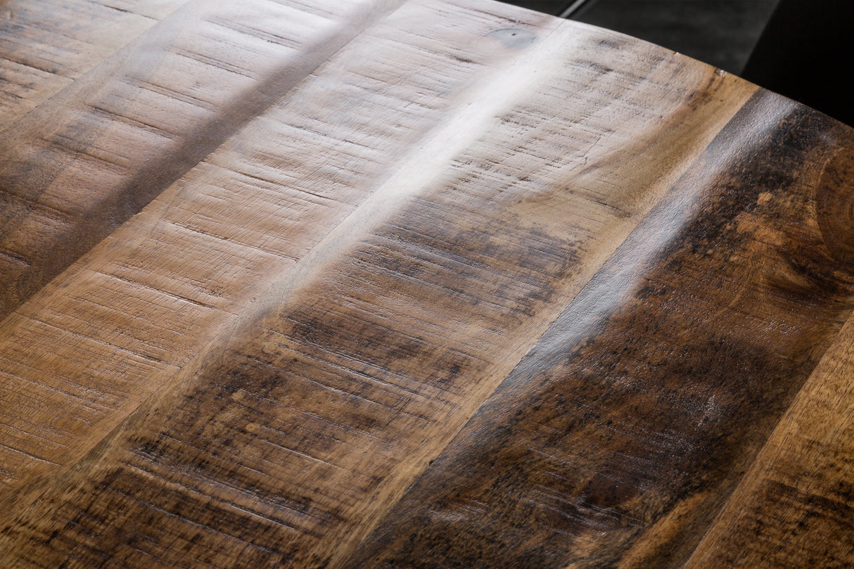 Esstisch IRON CRAFT Ø 120cm rund Mangoholz natur