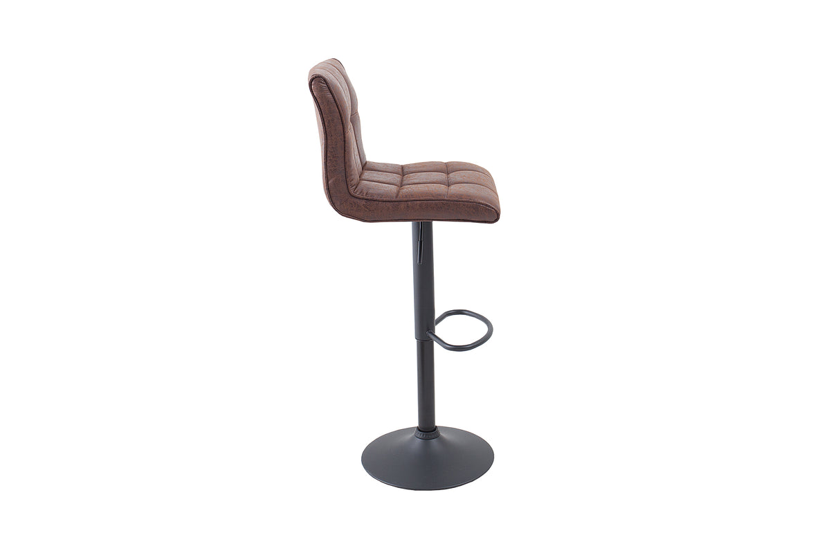 Barhocker MODENA 95-115cm Mikrofaser vintage braun