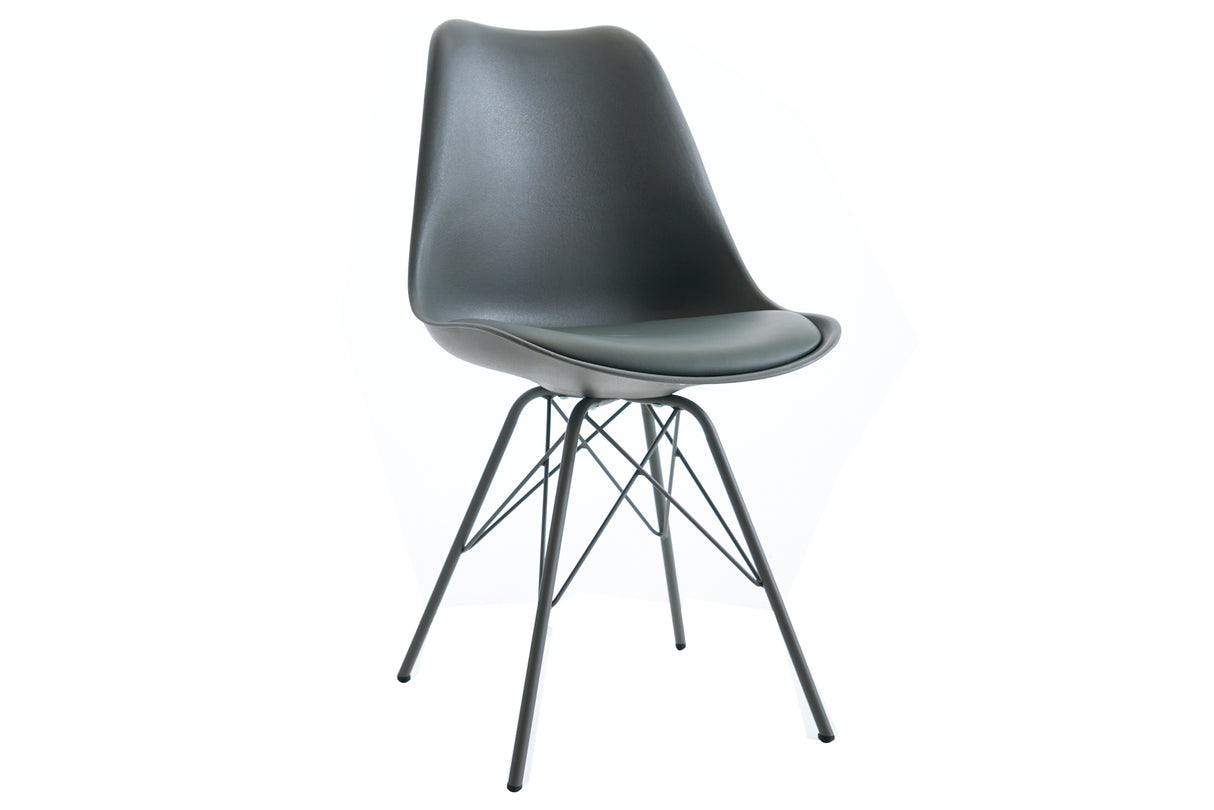 Chair SCANDINAVIA MASTERPIECE artificial leather grey
