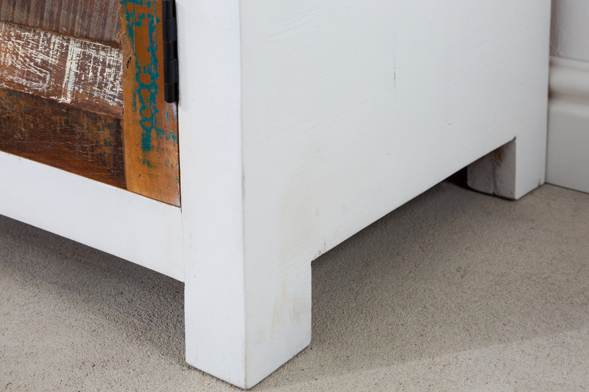 Sideboard JAKARTA 160cm white wash mango and recycled wood