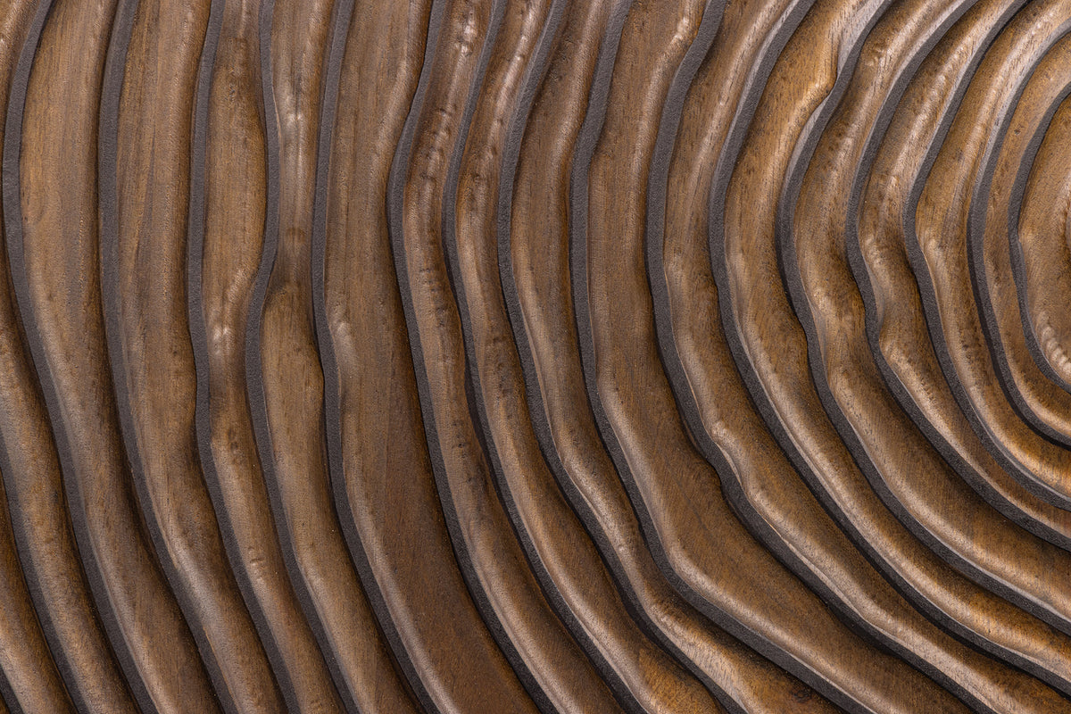 Sideboard ZEN CIRCLE 160cm 3D mango wood dark brown