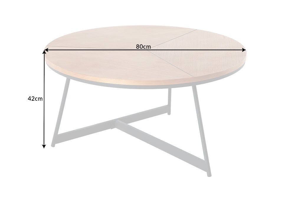 Couchtisch OAK ELEGANCE 80cm Eichenholz