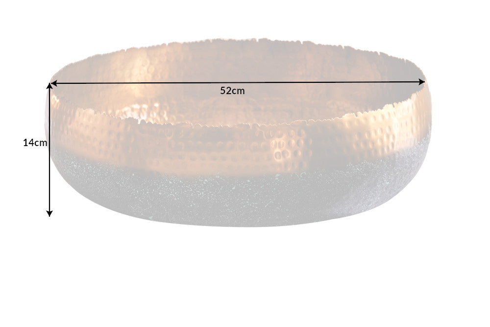 Bowl ORIENT 52cm gold with patina