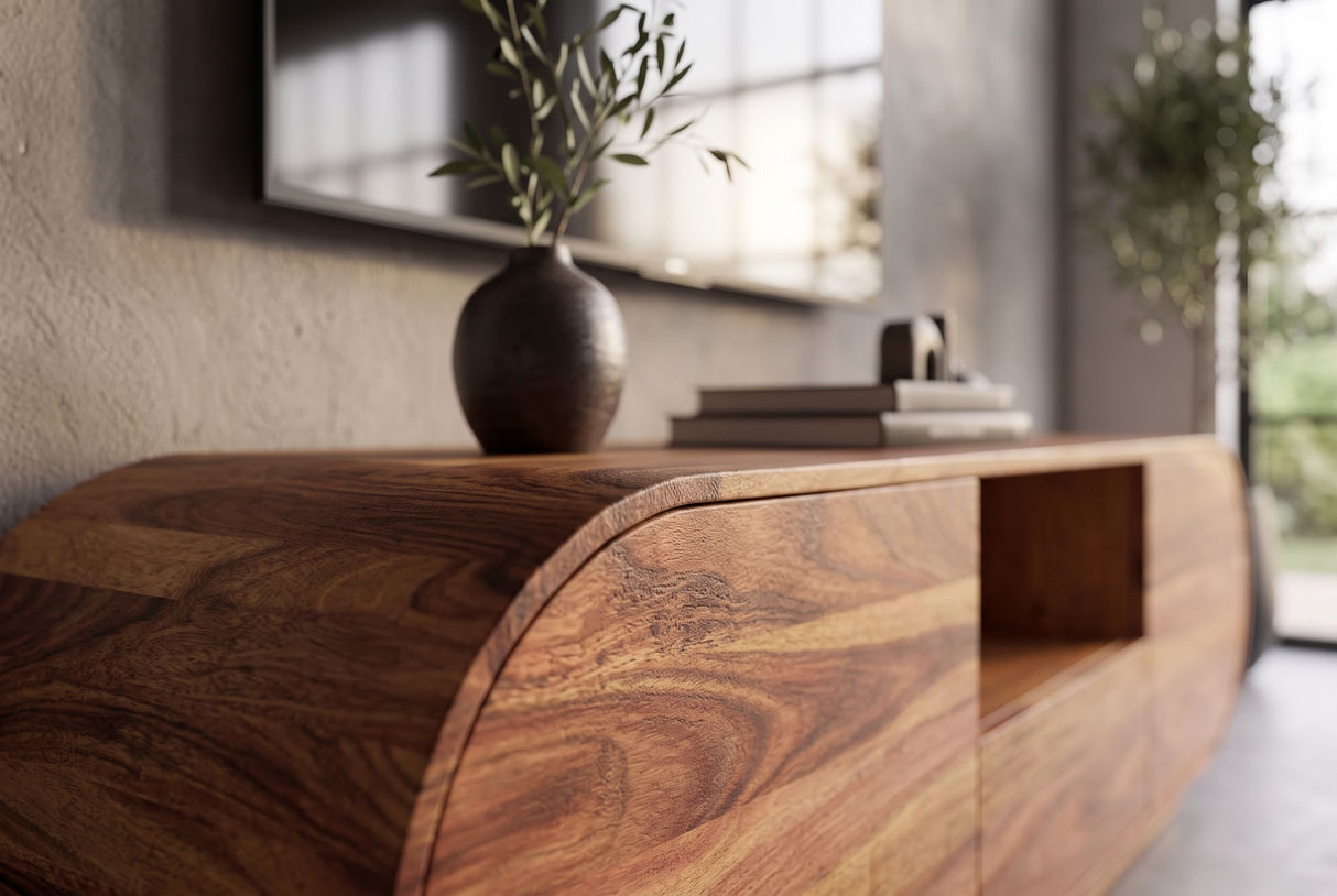 TV-Board ORGANIKO 160cm oval Palisander braun