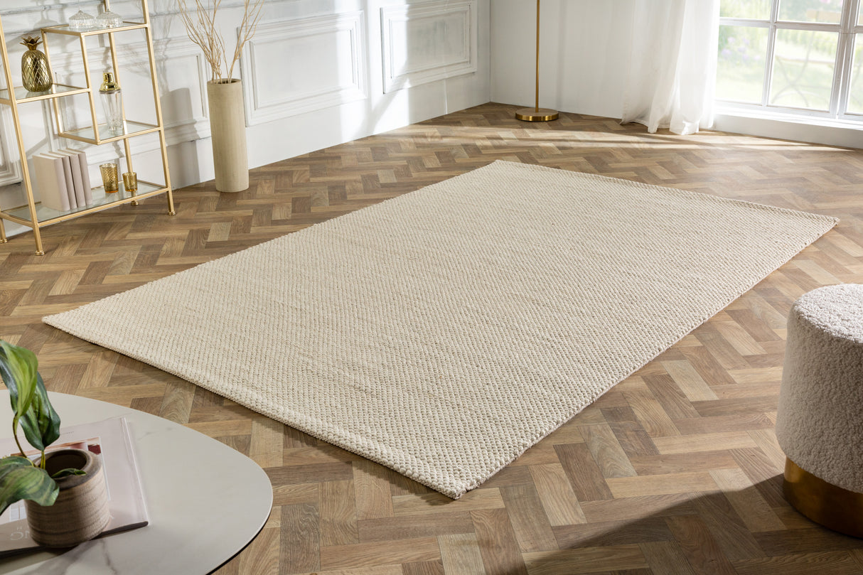 Teppich WOLLE 160x240cm beige