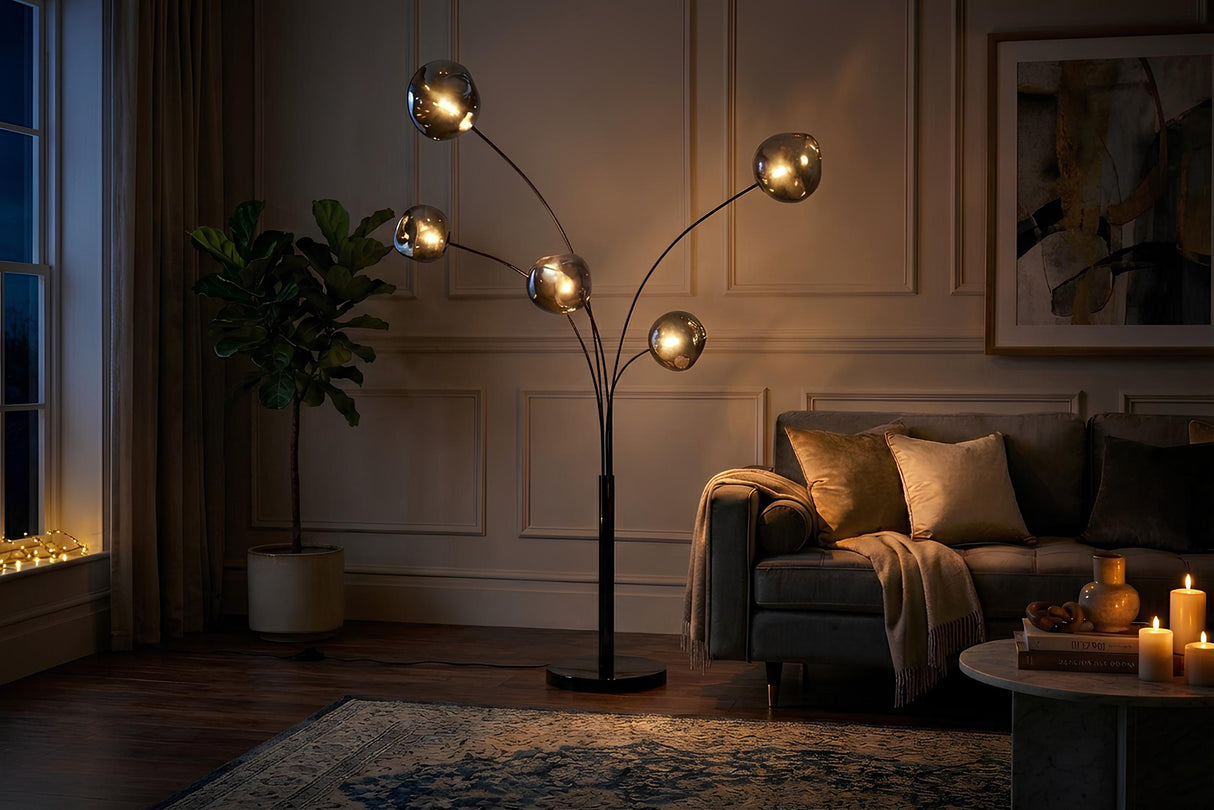 Floor lamp LIQUID DIAMOND smoke 200cm