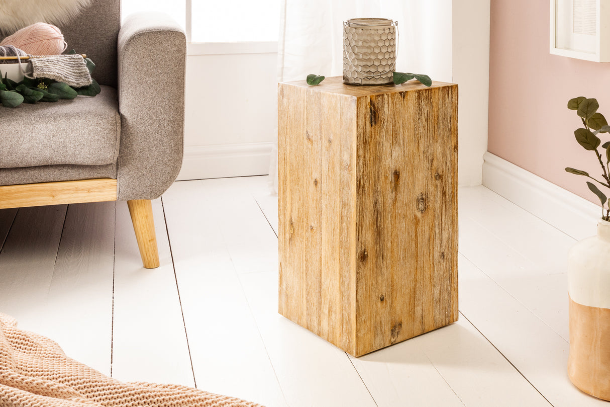 Decoration pillar COLUMNA 50cm acacia teak grey