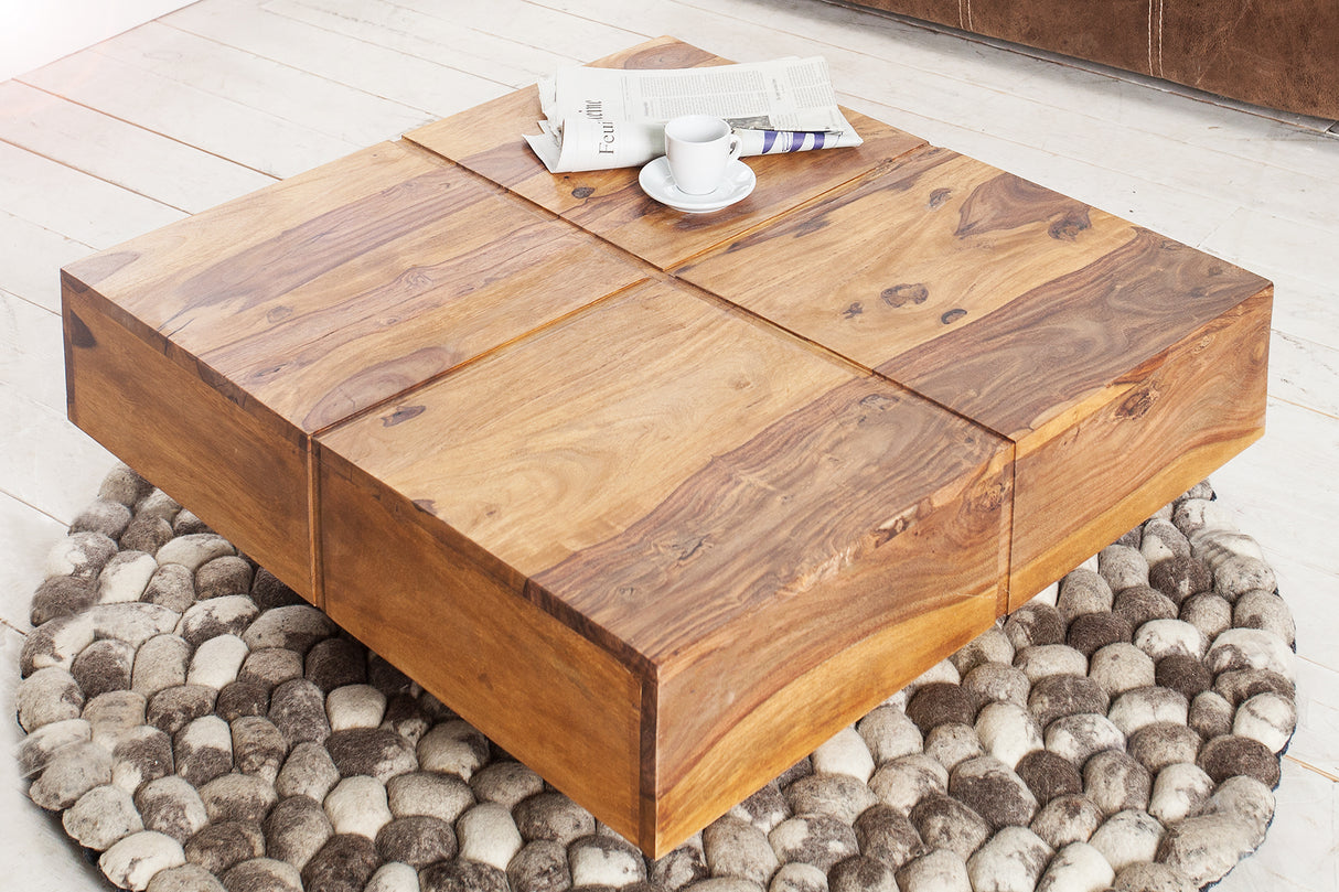 Coffee table BOLT 70cm sheesham wood