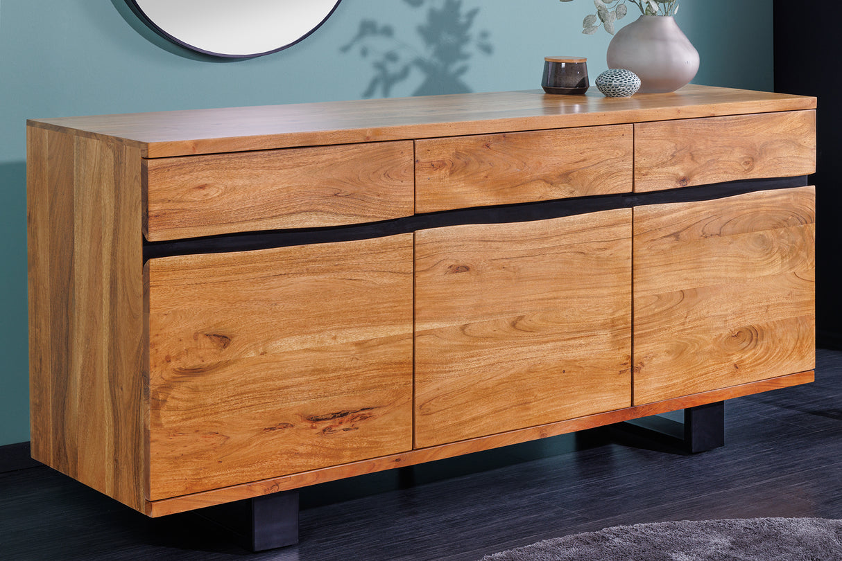 Sideboard MAMMUT 160cm Akazie Honig Finish