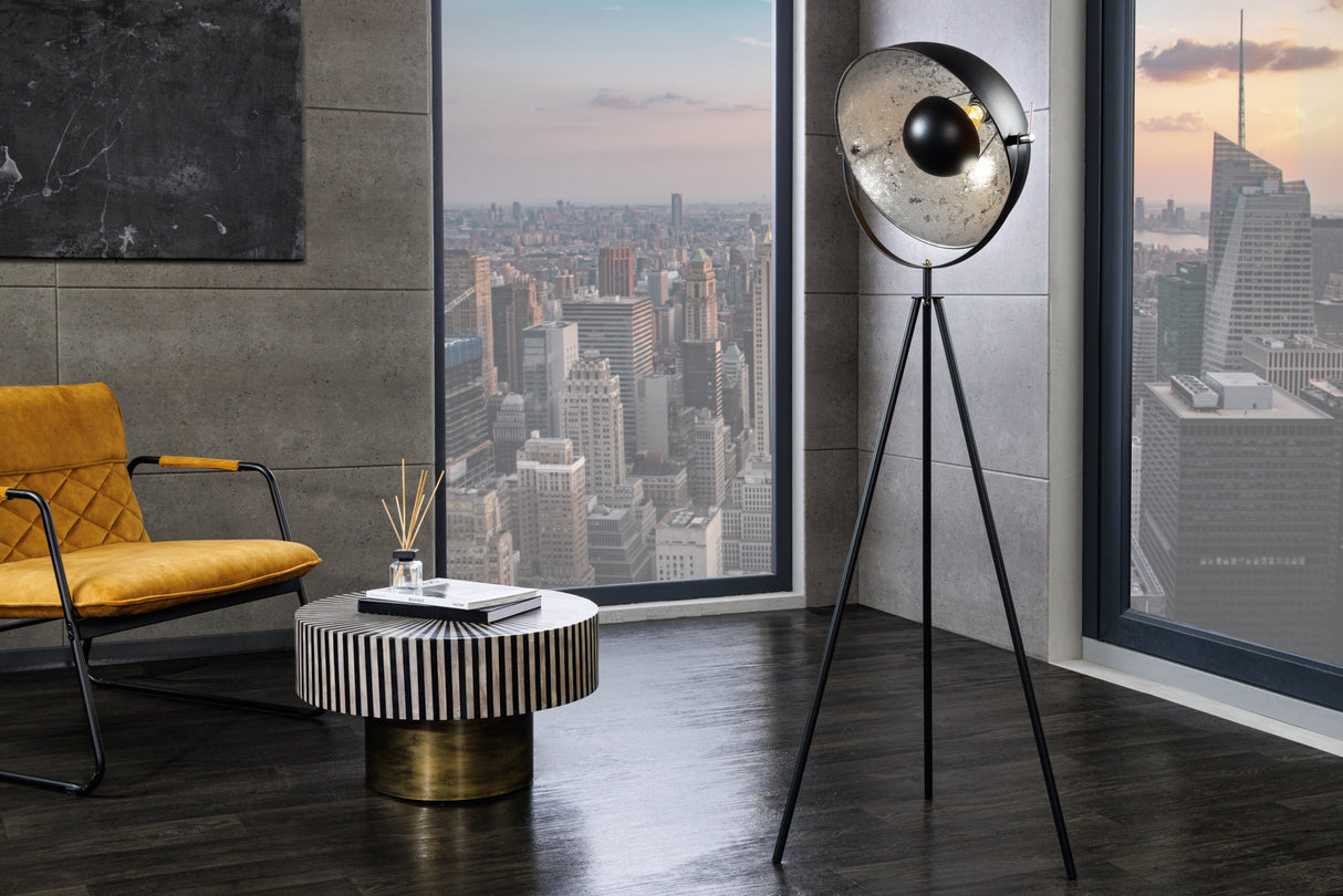 Floor lamp STUDIO 145cm black silver
