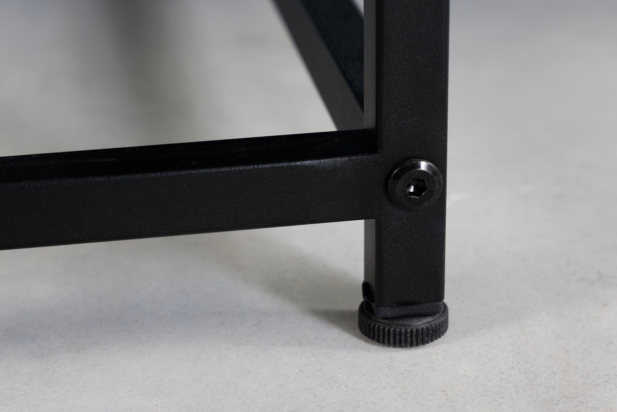 Couchtisch DURA STEEL 70cm pulverbeschichtetes Metall schwarz