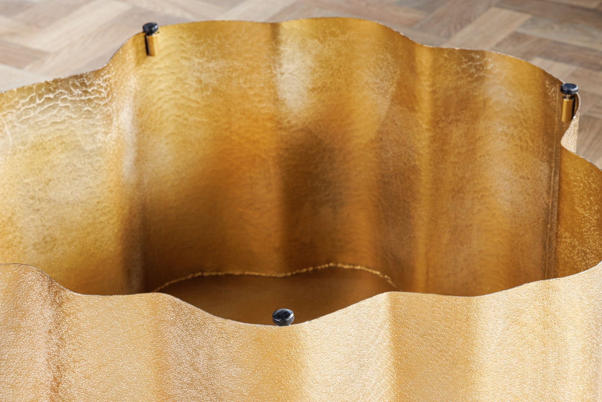 Coffee table ORGANIC ORIENT 70cm gold