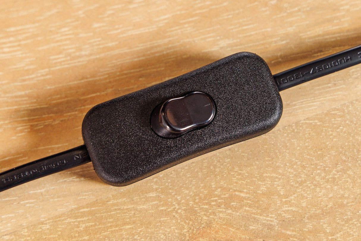 Table lamp THE WAVE 60cm teak wood lampshade white