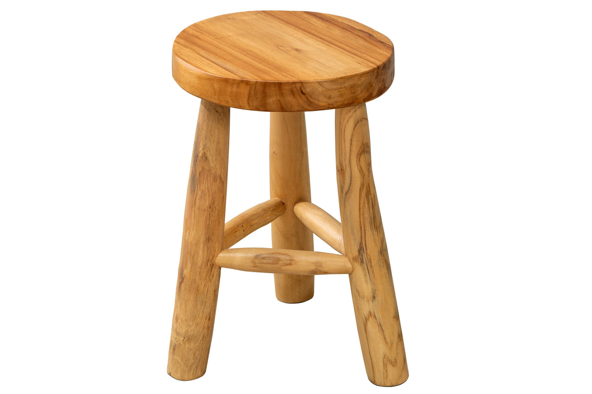 Stool BALI 45cm teak wood natural