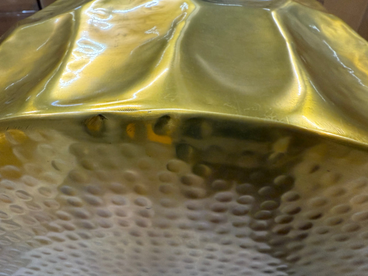 B-Coffee table ORGANIC ORIENT 70cm with hammer stroke effect gold