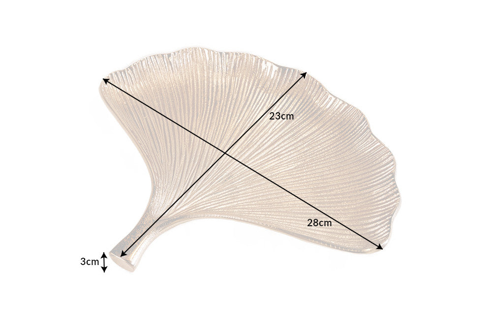 Dekoschalen GINKGO 3er Set gold