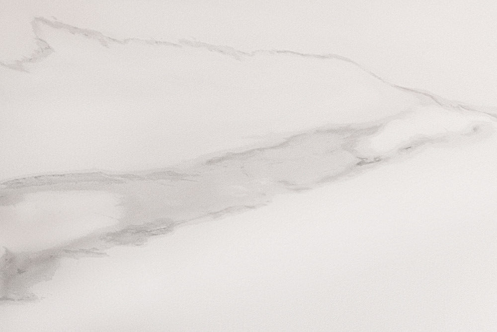 Esstisch SIGNATURE 135 cm, rund, schwarzer Metallrahmen, Keramikplatte aus weißem Marmor